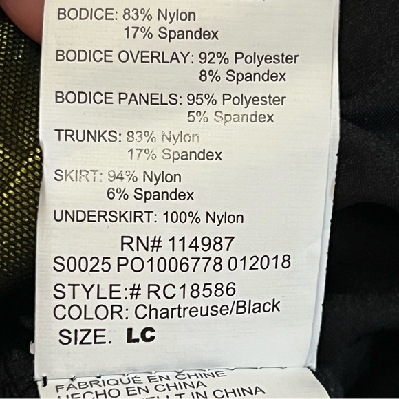 Revolution Dance costume LET ME THINK ABOUT IT Large Child - Picture 15 of 16